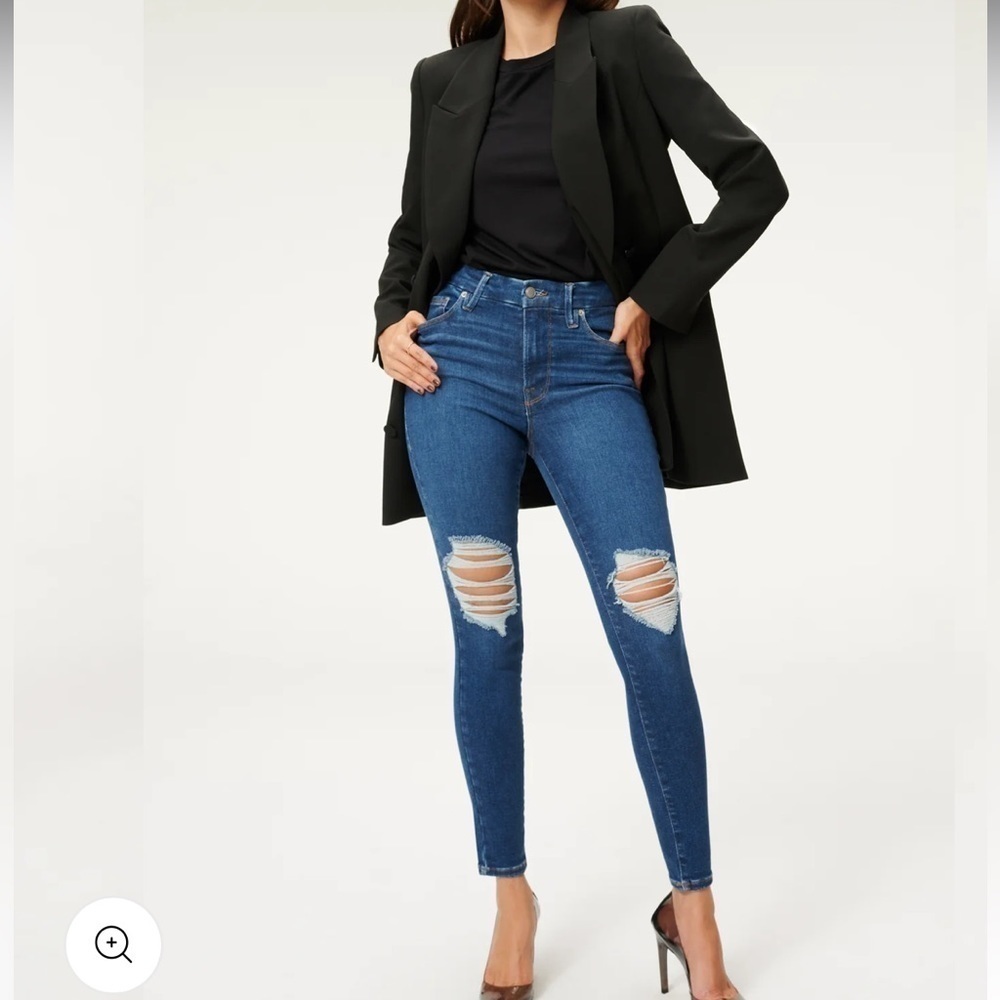 GOOD AMERICAN Good Waist Crop Jeans